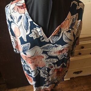 Chico’s 3 tropical floral blouse